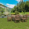 Patio Dining Chair with Armset Set of 2, HIPS Materialwith Imitation Wood Grain Wexture chair for Deck Pool Backyard, Teak