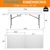[Replace 82618525]6FT Outdoor Courtyard Foldable Long Table
