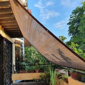 Fence Privacy Screen Balcony Sun Shade Cloth 6'6"x9'9" 80% Shade Fabric Outdoor Patio Screens Apartments Railing Cover UV Protection for Backyard Gard