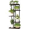 Corner Plant Stand Indoor 5 Tier Metal Plant Shelf Black Plant Stands for Multiple Plants Small Plants Pots Flower Stand Pot Holder for Patio Garden C