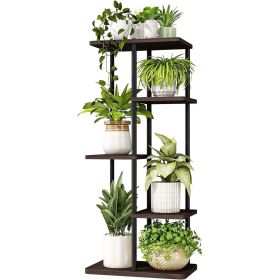 Corner Plant Stand Indoor 5 Tier Metal Plant Shelf Black Plant Stands for Multiple Plants Small Plants Pots Flower Stand Pot Holder for Patio Garden C