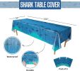 Shark Table Covers (Pack of 3) – 54' x 108' XL - Plastic Tablecloths