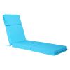 Chaise Lounge Cushion, 72 x 21 x 4 in, Set of 2 Outdoor Lounge Chair Cushions, Waterproof & Fade-Resistant, Sun Lounger Cushions with Ties
