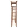 [Same Code: 43529880]Beautiful And Practical Garden Arch Dark Brown