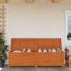 Garden Storage Box Brown Solid fir wood 78.1 in x 19.7 in x 22.2 in