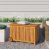 Garden Storage Box Natural wood Solid Acacia wood Medium Storage