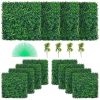 12PCS 20x20inch Artificial Boxwood Panels,Boxwood Hedge Wall Panels,Artificial Grass Backdrop Wall 1.6"