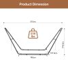 Double-Barrel Hammock Stand Only, Heavy Duty Iron Hammock Frame for All Hammocks, Easy Assembly Hammock Hanging Stand for Garden