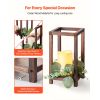 12 Set/36 Pcs Wooden Wedding Lantern Centerpiece