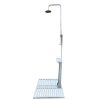 Outdoor Garden Pool Shower with Chassis Board, for Swimming Pool, Patio, Terrace, Garden,Wood