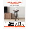 Outdoor Round Bar Table, 23.7 in Counter Bar Height Bistro Table, Patio Dining Tables with Easy-to-Clean Top & Sturdy Metal Frame