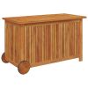Garden Storage Box Natural wood Solid Acacia wood Medium Storage