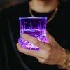 2 Packs Flash Light Up Cups Liquid Activated Multicolor LED Glasses Fun Light Up Drinking Shot Glasses,Glowing Wine Glasses Led Flashing Cups