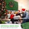 12PCS 20x20inch Artificial Boxwood Panels,Boxwood Hedge Wall Panels,Artificial Grass Backdrop Wall 1.6"