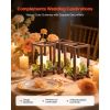 12 Set/36 Pcs Wooden Wedding Lantern Centerpiece