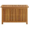 Storage Box Natural Brown Solid Acacia Wood Medium Storage Box