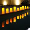 4"x10" Large Solar Candles Outdoor Waterproof, Dusk to Dawn, Solar Powered Flameless Candles for Outdoor, Lanterns, Set of 4