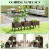 Plastic flower pots, elevated garden beds, flower pot boxes