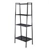 Widen 4 Tiers Bookshelf Black