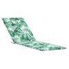 Deck Chair Cushion Leaf Pattern Oxford Fabric 70.9 x 19.7 in
