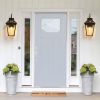 21"(H) 1-Pack Outdoor Wall Lantern Light – Modern Black Metal & Clear Glass Sconce for Porch, Patio, and Garden Lighting (Bulb Not Included)