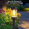 Solar Lights Outdoor, 12 Pack Waterproof Solar Landscape Lighting for Pathway Garden Yard Path Walkway Driveway Lawn Patio Outside Decor, Warm White