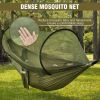 Camping Hammock with Mosquito Net, Lightweight Portable Double & Single Hammock Tent with 2 Tree Straps