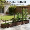 Elevated garden bed, plant rack, flower pot