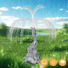 1 Piece Solar-Powered Creative Elephant Statue Fountain Light - Perfect for decorating gardens, lawns, balconies, porches and ponds