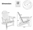 Chair with Cup Holder Outdoor Wooden Texture Patio Furniture Red Seat And Armrests