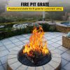 Fire Pit Grate, Heavy Duty Iron Round Firewood Grate, Round Wood Fire Pit Grate 24", Firepit Grate with Black Paint