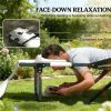 Folding lounge chair, outdoor chair, beach chair, sun chair, cream white