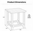Outdoor Adirondack side table 18 inch Flat noodles surface for garden furniture
