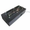 Fiber Reinforced Concrete Outdoor Fire Pit Table (Charcoal) with Glass
