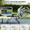 Folding lounge chair, outdoor chair, beach chair, sun chair, cream white