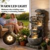 Outdoor Fountain, Garden Fountain with LED Lights Mixed