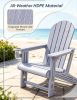 Chair with Cup Holder Outdoor Wooden Texture Patio Furniture Red Seat And Armrests