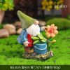Mini Drunk Gnomes Dwarf Fairy Garden Statue Miniatures Courtyard Elf Figure Resin Micro Landscape Outdoor Figurine Ornaments