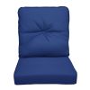 Outdoor Deep Seat Cushion Set, Waterproof & Fade Resistant Patio Chair Replacement Cushions for Outdoor Furniture, 1 Back & 1 Seat Cushion