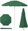 5.5 Ft Portable Beach Umbrella, Lightweight UV Protection Sunshade with Tilt Pole & Carry Bag, Outdoor Canopy Umbrella for Beach, Sand, Pool, Patio