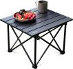 Ultralight Camping Table, Compact Aluminum Folding Beach Table with Carry Bag for Outdoor, Picnic BBQs, and Cooking
