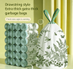 100Pcs Cute Bunny Drawstring Trash Bags, Thickened Disposable Garbage Bags, No-Touch Closure Carryout Rubbish Bags for Home, Kitchen, Office, Car Use