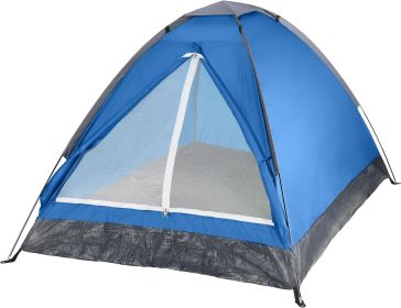 2 Person Camping Tent with Rain Fly and Carrying Bag - Lightweight Outdoor Pop Up Tents for Camping Essentials, Music Festivals, Backpacking, Hiking (Color: Blue)