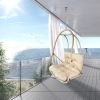 JESE Swing Egg Chair – Foldable Hanging Chair for Indoor & Outdoor Use – 300lbs Capacity