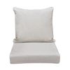 Outdoor Deep Seat Cushion Set, Waterproof & Fade Resistant Patio Chair Replacement Cushions for Outdoor Furniture, Removable and Washable Cover