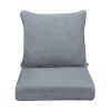 Outdoor Deep Seat Cushion Set, Waterproof & Fade Resistant Patio Chair Replacement Cushions for Outdoor Furniture, Removable and Washable Cover