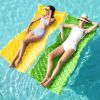 Inflatable Pool Floats Raft,Floating Lounge for Adults,64x32 inch Swimming Mat Pool Mattress with Headrest