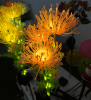 4 Pack Solar Garden Lights Outdoor, Solar Flower Lights for Yard with Lighting Modes, Glowing Flowers & Stems