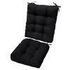 Waterproof Rocking Chair Cushion Upper And Lower Back And Seat Sets with Non-Slip Ties Oxford Cloth Surface Polyester Filling Comfortable for Indoor H