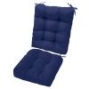 Waterproof Rocking Chair Cushion Upper And Lower Back And Seat Sets with Non-Slip Ties Oxford Cloth Surface Polyester Filling Comfortable for Indoor H